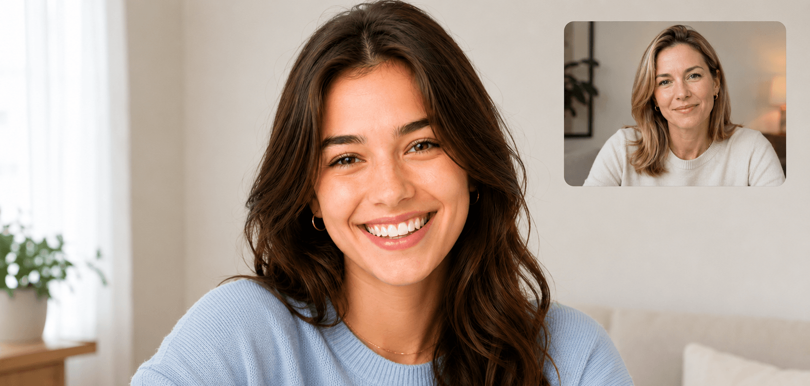 Therapy video call with an emotion wheel
